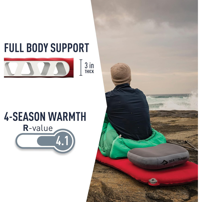 Самонадувний килимок Sea to Summit Comfort Plus S.I Sleep Mat (Regular) — туристичний матрац для сну, 183x51x8 см