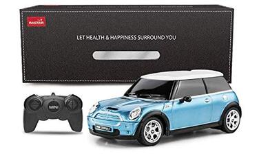Радіокерований автомобіль Mini Cooper Rastar 1:24, електричний, блакитний