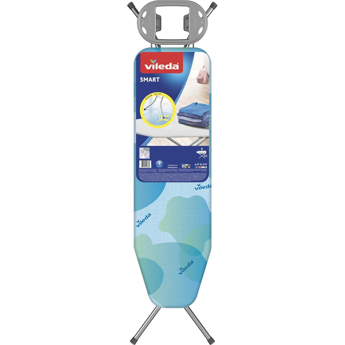 Праскавальна дошка Vileda Smart, 114x34 см, регульована висота 75-91 см, синя