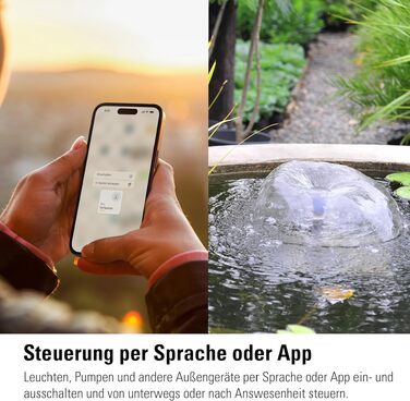 Розумна система поливу Eve Energy Outdoor (Matter) з керуванням через додаток/Siri для саду/балкону, без хаба, сумісна з розподільниками