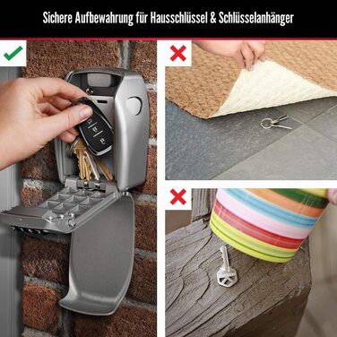 Сейф-контейнер для ключів Master Lock 5415D, посилений сталевий корпус (цинк), настінний