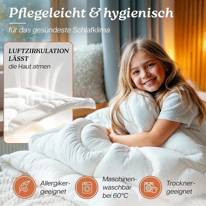 Літня ковдра Premium Duvet 135x200 см, гіпоалергенна зимова ковдра для алергіків
