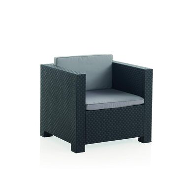 Садовий набір меблів WellHome Black Graphit для вулиці - сучасний комплект