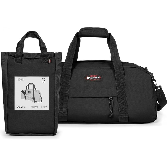 Дорожня сумка Eastpak STAND+ 34 л, чорна, 53×25×24 см