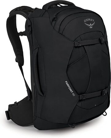 Чоловічий туристичний рюкзак Osprey Farpoint 40 л, чорний, універсальний розмір