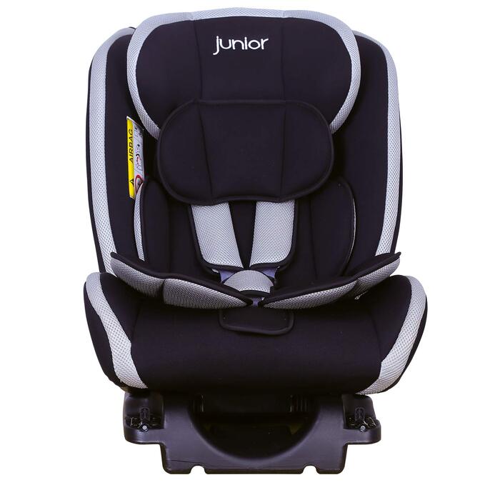 Дитяче автокрісло PETEX Supreme Plus i-Size ISOFIX, регульоване, чорне, для дітей 76-150 см, ECE R129