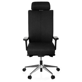 Офісне крісло / поворотне крісло PRO-TEC XXL з повною м'якою оббивкою Black HJH OFFICE
