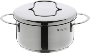 Ковш WMF Mini з кришкою 16 см, нержавіюча сталь Cromargan, для індукції, об'єм 1,5 л, штабельний