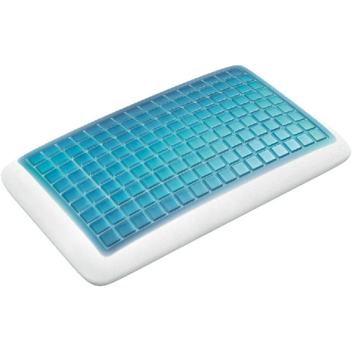 Ортопедична подушка для шиї Technogel Pixel Deluxe, гелевий наповнювач, 66x40x9 см, біла