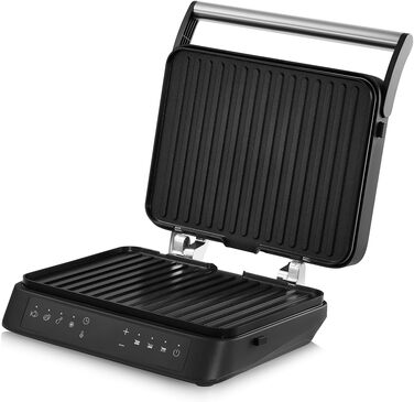 Електрогриль-тостер ZEEGMA Grill Chef 3.0 2-в-1, 2000 Вт, керамічне антипригарне покриття, регульована температура та кут нахилу, можна мити в посудомийній машині