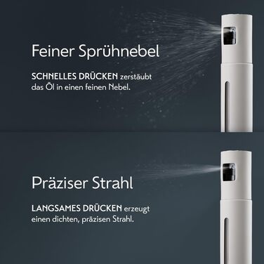 Розпилювач для олії та оцту SCHMIDT & KRAMER, скляна пляшка з нержавіючої сталі для точного дозування, колір Midnight