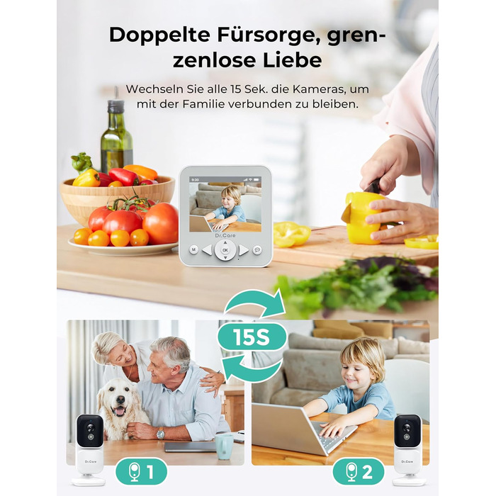 Відеоняня Dr.Care з камерою та монітором 2.8