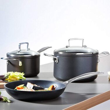Скляна кришка Le Creuset Ø 30 см для каструль та сковород з чавуну та алюмінію, ручка з нержавіючої сталі