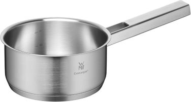 Каструля WMF Ultimate Cool 16 см без кришки, 1,4 л, індукційна, нержавіюча сталь Cromargan, матова, мірна шкала, можна мити в посудомийній машині, маленький молочний сотейник
