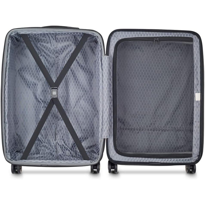 Валіза Delsey Paris Belmont Plus розширювана, 68 см, 4 подвійні колеса, чорна