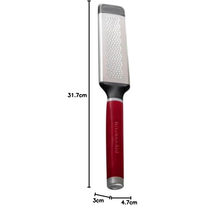 Терка двостороння KitchenAid Almond Creme (Rotes Imperium) з нержавіючої сталі, дрібний граттинг