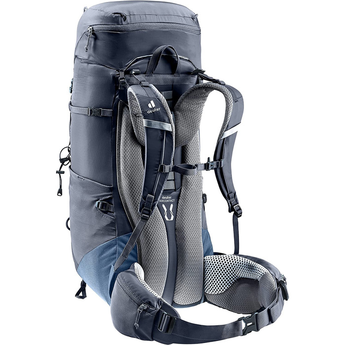 Рюкзак для трекінгу Deuter Aircontact Lite 50+10 л, легкий, чорний-синій