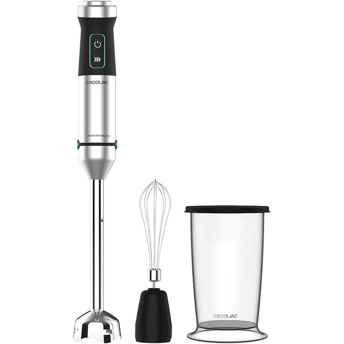 Блендер Cecotec Stabmixer Power TitanBlack 1500 XL Cream: 1500 Вт, CrossBlades, титанове покриття, XL насадка, захист від бризок