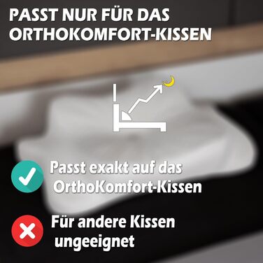 Подушка для шиї з Memory Foam, ергономічна, Oeko-TEX®, регулює температуру, з чохлом (біла, запасний чохол)