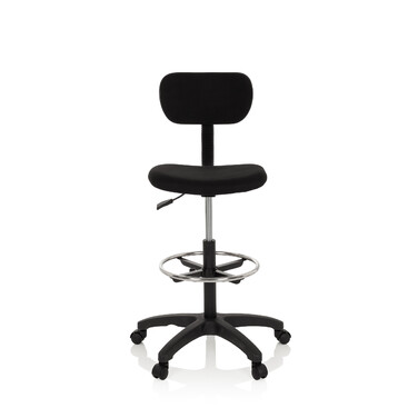 Робоче крісло / робочий табурет TOP WORK 05 тканина чорний hjh OFFICE