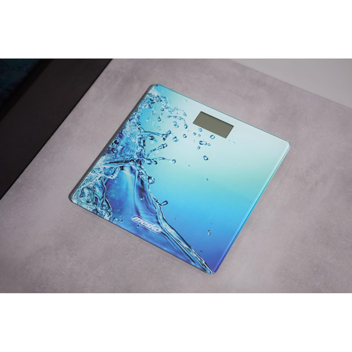 Ваги підлогові Mesko MS8156 з LCD, скляна платформа, до 150 кг, висока точність, автоматичне вимкнення