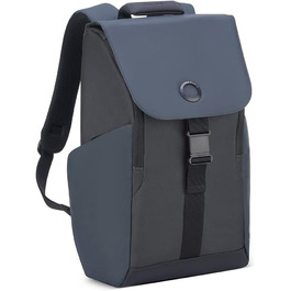 Рюкзак DELSEY PARIS SECURFLAP, м'який, чорний, 21 л, 45x31x14 см