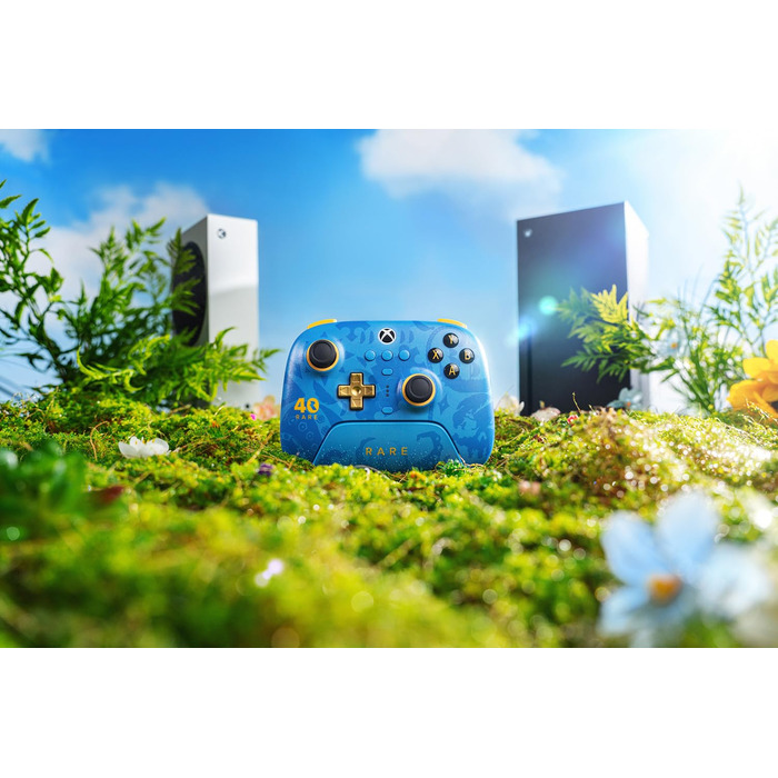 Бездротовий геймпад 8BitDo Ultimate 3-mode для Xbox Series X|S, Xbox One, PC, Android, Apple — Hall Effect стіки, додаткові кнопки Pro, Rare 40th Anniversary Edition