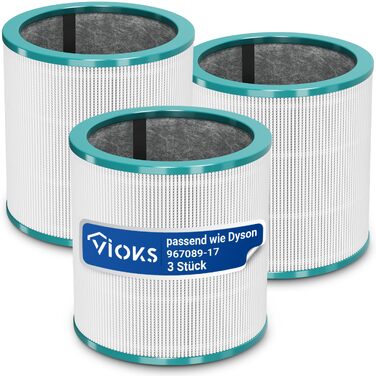 HEPA фільтр VIOKS для очищувачів повітря Dyson Pure Cool TP02/TP03/AM11 - 3 шт.
