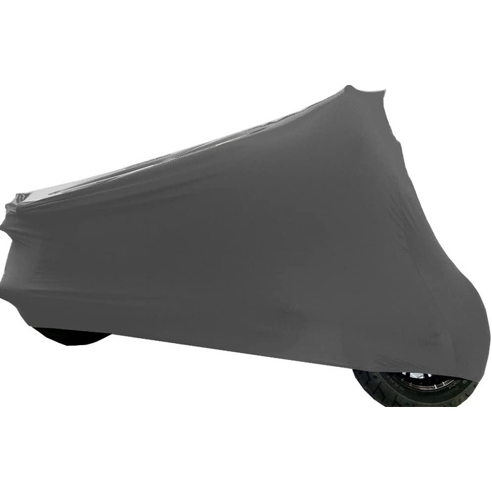 Авточохол для мотоцикла Car-e-Cover Perfect Stretch, силіконовий, еластичний, для приміщення, сріблясто-сірий, розмір M-L