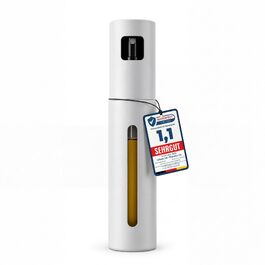 Преміум розпилювач для олії Leisure Life® NEU 2.0, нержавіюча сталь, 100 мл, BPA-free, для кухні, гриля та аерофритюрниці (Lunar Steel)