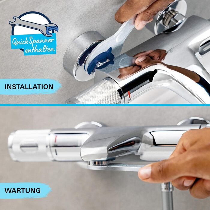 Змішувач для ванни Grohe Start, накладний, хром, з інструментом (24206002)