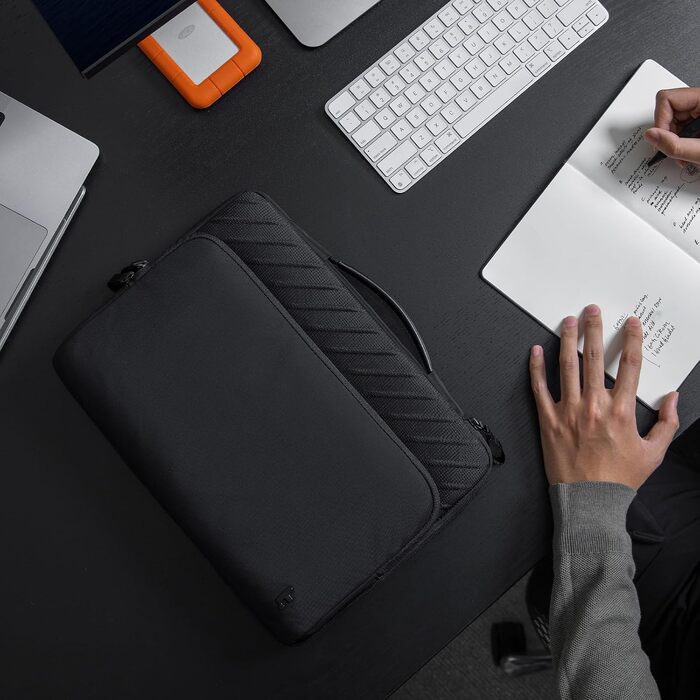Сумка для ноутбука tomtoc 360° Business для MacBook Air M5 та MacBook Pro 13 дюймів, чорна, преміум-якість