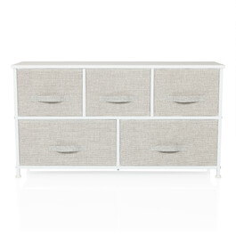 Комод FOLDAR 100x30x55см 5 відділень сірий hjh LIVING
