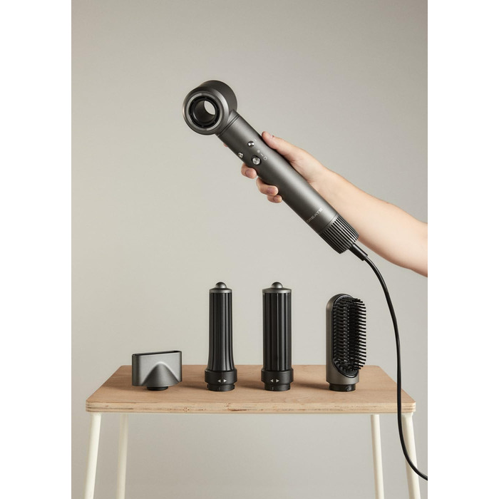 Фен-щітка для волосся CREATE/ION STYLER PRO 5-в-1, іонний, графіт, безщітковий мотор, 1300 Вт, 3 швидкості, 3 температури, холодне повітря, кейс