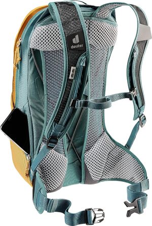 Велорюкзак Deuter Race Air 10, 10 л, кориця/синій, для велосипеда