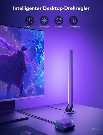 Ігрова світлодіодна світлова панель Govee x EVANGELION з Wi-Fi, розумним контролером, музичними режимами, 62 сценами, сумісна з Alexa та Google Assistant, підсвітка для ігрової кімнати