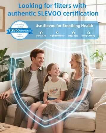 Повітряний очищувач для великих приміщень до 102 м² HEPA H13, чорний - для спальні, швидке очищення за 1 годину