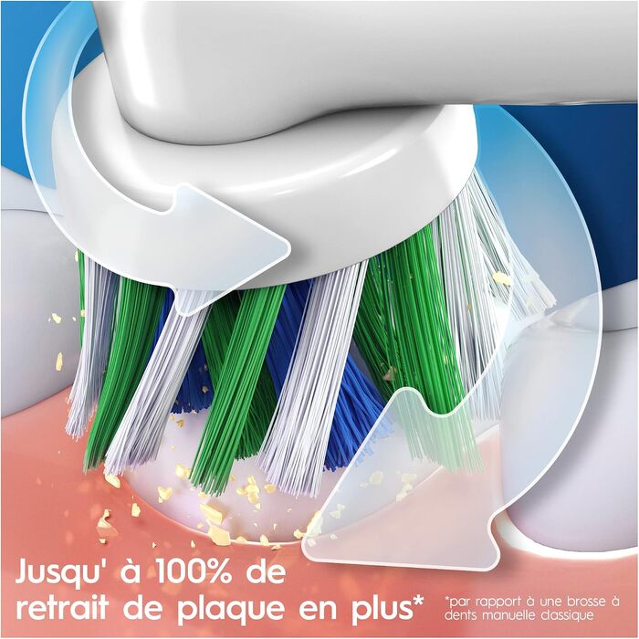 Електрична зубна щітка Oral-B Vitality Pro з 3 режимами чищення та насадкою Protect X Clean, від Braun