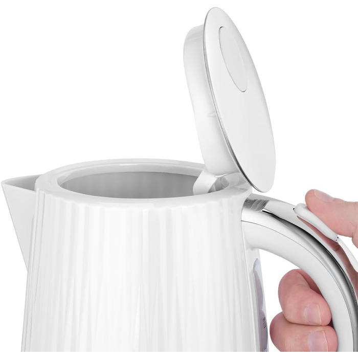 Електричний чайник Russell Hobbs Eden 1.7 л, 2400 Вт, колір малиновий (Raspberry), нержавіюча сталь, зі знімним фільтром від накипу, модель 27362-70