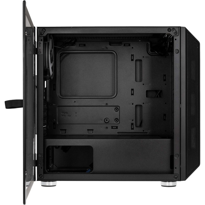 Корпус для ПК KOLINK Citadel Mesh RGB Micro-ATX, скляна панель, чорний, прозоре бічне вікно, компактний корпус для комп'ютера