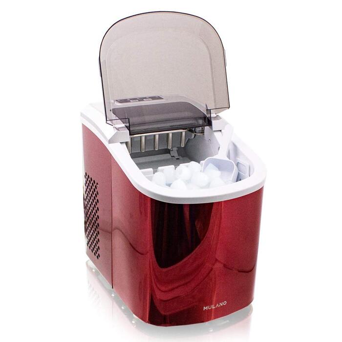 Льодогенератор нержавіюча сталь Ice Maker для дому червоний