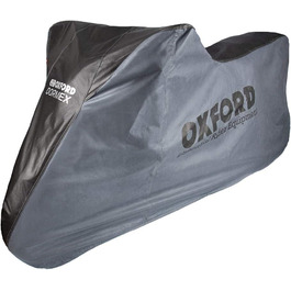 Чохол для мотоцикла Oxford Dormex Medium, чорний/сірий, для приміщень, 229×99×125 см