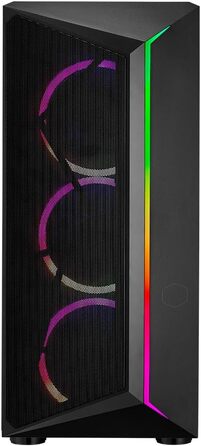 Корпус для ПК Cooler Master CMP 510 ARGB, 3x120 мм вентилятори, загартоване скло