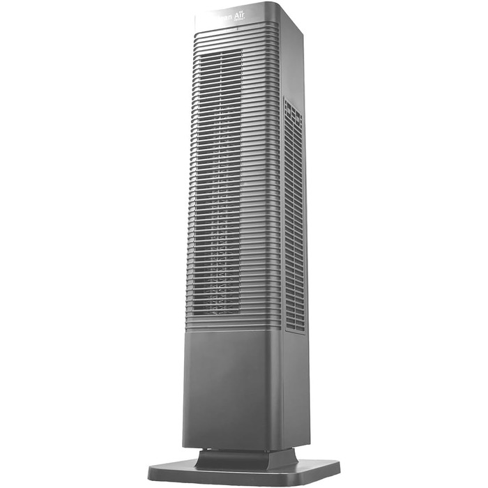 Обігрівач та вентилятор 2-в-1 Clean Air Optima CA-904G Smart: Цифровий термостат, осциляція 80°, для приміщень до 40 м², сірий