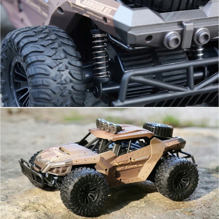 Радіокерований всюдихід ACR, коричневий, масштаб 1:16, дальність керування до 50 м