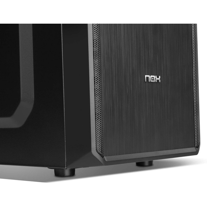 Корпус для ПК NOX Lite030 Midi-Tower, 500 Вт, чорний, Micro-ATX/Mini-ITX, для дому та офісу