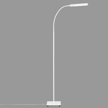 BRILONER LED торшер з димером, сенсорний, регульований теплий і холодний білий, лампа для читання, підлогова лампа для вітальні, світильник стельовий, 20,8x20,8x183 см, білий