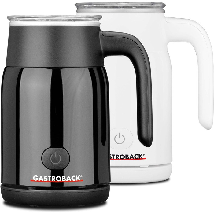 Електричний спінювач молока Gastroback 42325 Latte Magic, 350 мл, для гарячої та холодної піни, 500 Вт, білий пластик