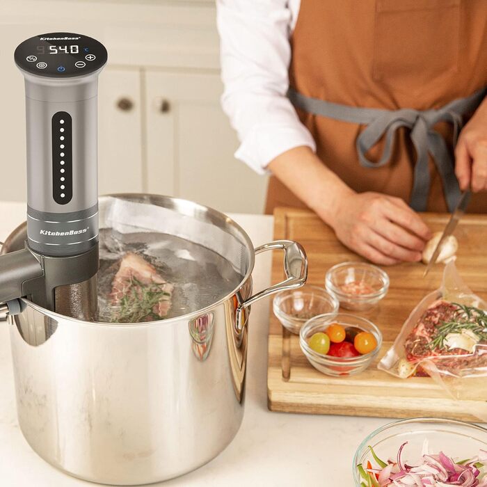 Су-від кухонний прилад KitchenBoss 1100W з LED дисплеєм, IPX7, 40-90°C
