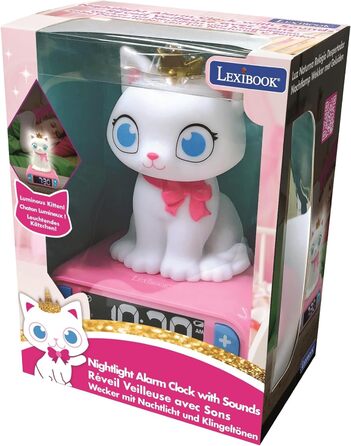 Дитячий ліхтарик-годинник Lexibook Disney Stitch, рожевий, з LCD-дисплеєм, мелодіями та функцією сну RL800D1